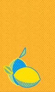 Preview wallpaper lemon, dots, art, vector