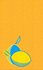 Preview wallpaper lemon, dots, art, vector