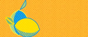 Preview wallpaper lemon, dots, art, vector