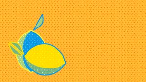 Preview wallpaper lemon, dots, art, vector