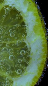 Preview wallpaper lemon, drops, citrus, close-up