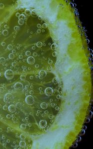 Preview wallpaper lemon, drops, citrus, close-up