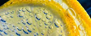 Preview wallpaper lemon, drops, close-up