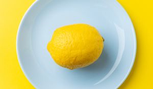 Preview wallpaper lemon, fruit, citrus, yellow, minimalism