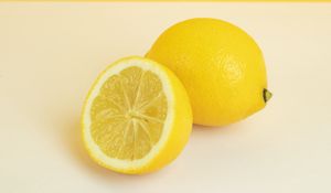 Preview wallpaper lemon, fruit, citrus, minimalism, yellow