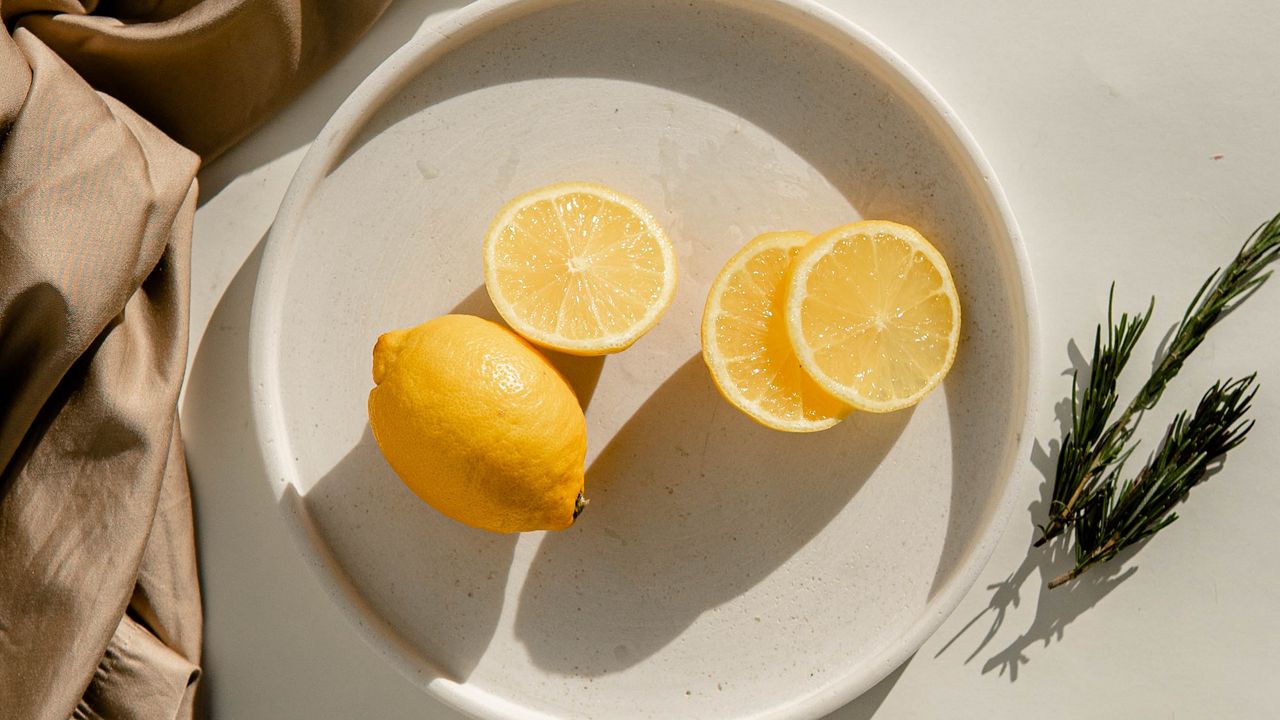 Wallpaper lemon, fruit, citrus, slices, bowl