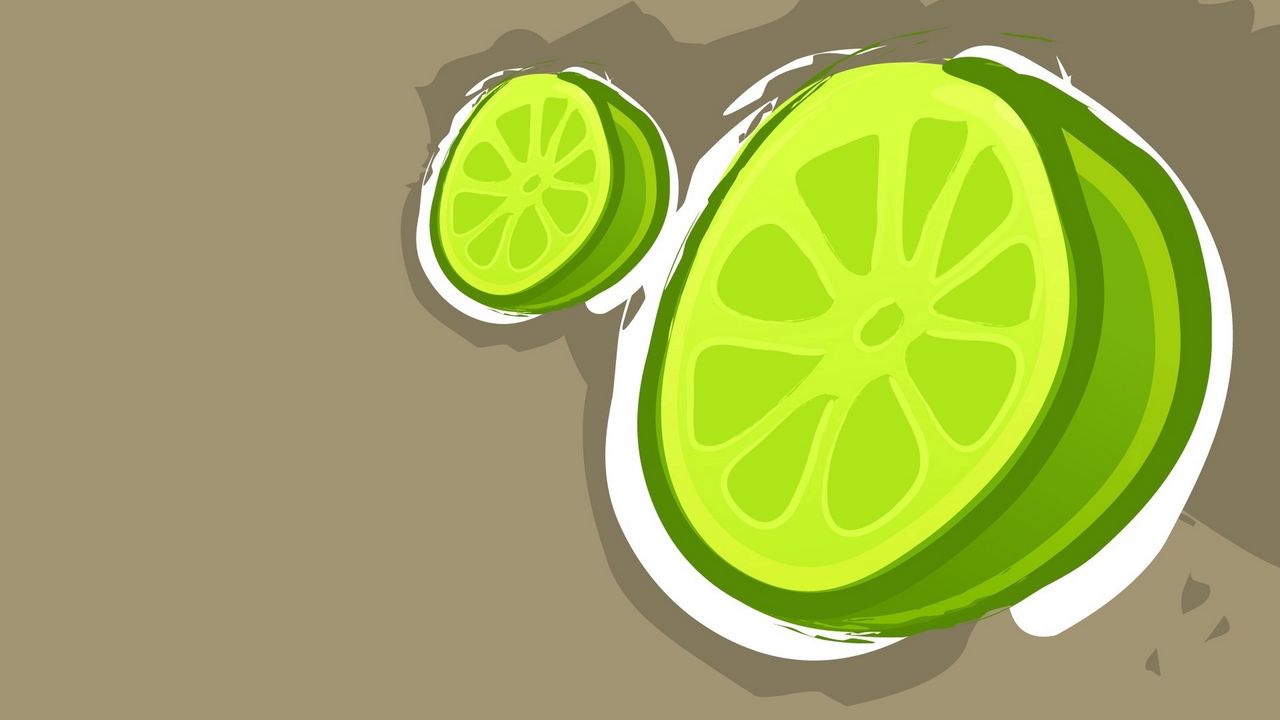 Wallpaper lemon, lime, bright, green