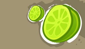 Preview wallpaper lemon, lime, bright, green