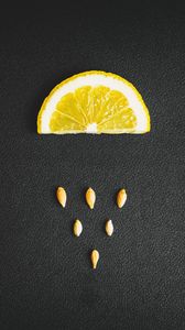 Preview wallpaper lemon, seeds, texture