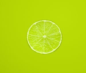 Preview wallpaper lemon, slice, citrus, minimalism, green