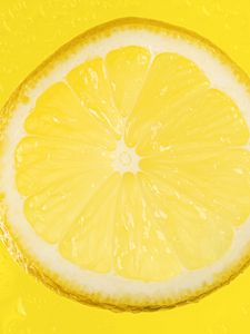 Preview wallpaper lemon, slice, citrus, yellow, macro