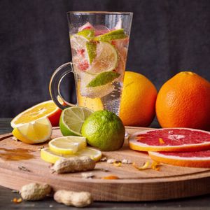 Preview wallpaper lemonade, mug, fruit, citrus