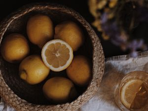 Preview wallpaper lemons, fruit, citrus, yellow