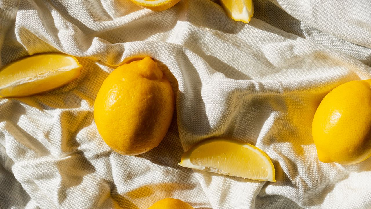 Wallpaper lemons, fruit, citrus, slices, yellow