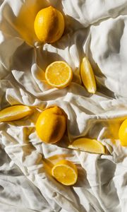 Preview wallpaper lemons, fruit, citrus, slices, yellow