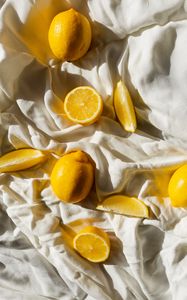 Preview wallpaper lemons, fruit, citrus, slices, yellow