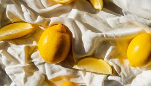 Preview wallpaper lemons, fruit, citrus, slices, yellow