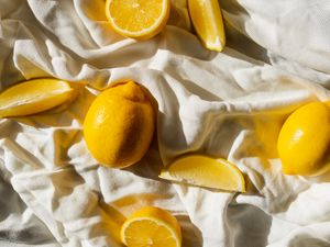 Preview wallpaper lemons, fruit, citrus, slices, yellow