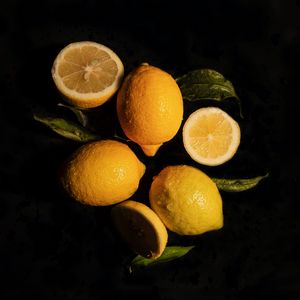 Preview wallpaper lemons, fruit, citrus, yellow, wet