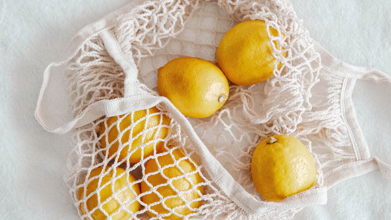 Wallpaper lemons, fruit, citrus, mesh, yellow