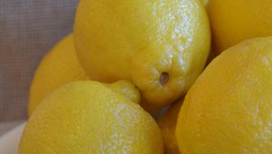 Preview wallpaper lemons, fruit, citrus, yellow, bowl