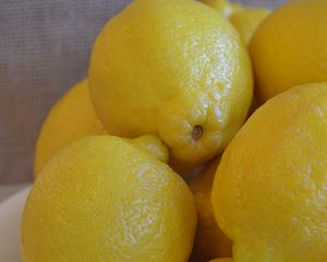 Preview wallpaper lemons, fruit, citrus, yellow, bowl