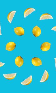 Preview wallpaper lemons, fruit, slices, citrus, yellow