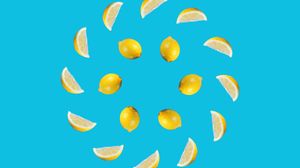 Preview wallpaper lemons, fruit, slices, citrus, yellow