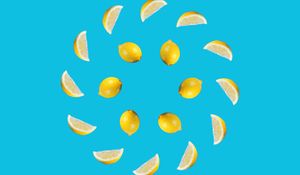 Preview wallpaper lemons, fruit, slices, citrus, yellow