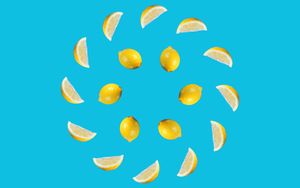 Preview wallpaper lemons, fruit, slices, citrus, yellow
