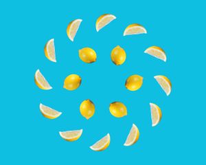 Preview wallpaper lemons, fruit, slices, citrus, yellow