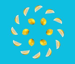 Preview wallpaper lemons, fruit, slices, citrus, yellow