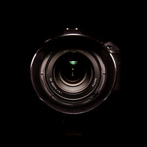 Preview wallpaper lens, camera, dark background