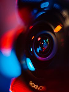 Preview wallpaper lens, camera, glare, blur, colorful