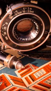Preview wallpaper lens, camera, retro
