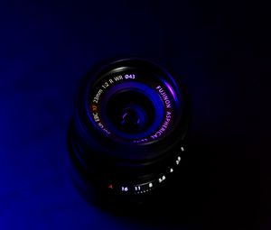 Preview wallpaper lens, dark, neon