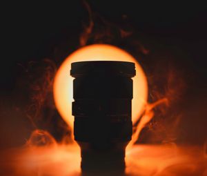 Preview wallpaper lens, light, smoke, dark