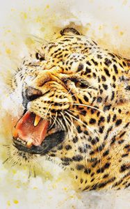 Preview wallpaper leopard, art, predator