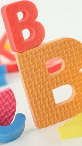 Preview wallpaper letter, variety, toys, cognition, children, colorful