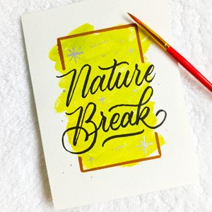 Preview wallpaper lettering, calligraphy, watercolor, text