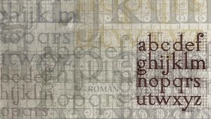 Preview wallpaper letters, alphabet, layering, texture