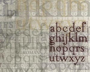 Preview wallpaper letters, alphabet, layering, texture