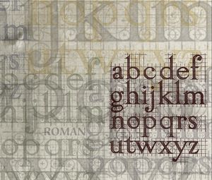 Preview wallpaper letters, alphabet, layering, texture