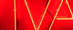 Preview wallpaper letters, neon, glow, red