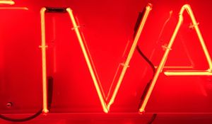 Preview wallpaper letters, neon, glow, red
