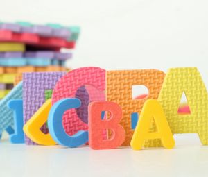 Preview wallpaper letters, toys, learning, children, colorful
