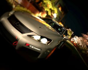 Preview wallpaper lexus, cars, beige, front bumper, headlights