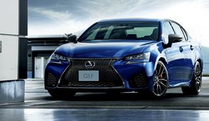 Preview wallpaper lexus, gs f, auto, blue, front view