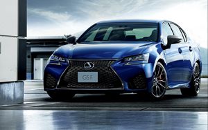 Preview wallpaper lexus, gs f, auto, blue, front view