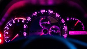 Preview wallpaper lexus is 200, lexus, speedometer, interior, glow